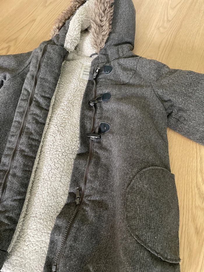 Manteau gris à paillette 3 ans - photo numéro 2