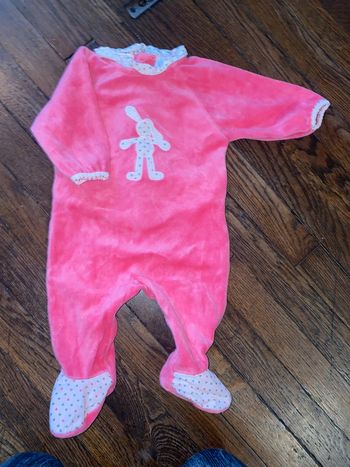 Pyjama velour obaibi  3 mois