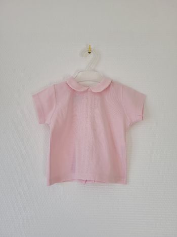 T-shirt rose pâle Petit Bateau 6 mois TBE