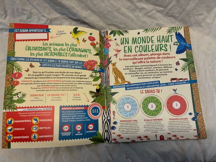 Kit panini Sachets de stickers Le Monde Des Animaux mille et une couleurs - photo numéro 6