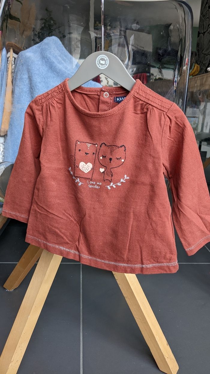 Haut marron Kiabi 12 mois