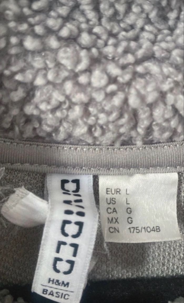 Sweat a col zippé - H&M - Taille L - photo numéro 4