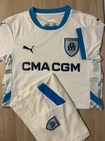 ⚪ Ensemble Maillot + Short Olympique de Marseille – Domicile 2025 – Taille S – Impeccable 