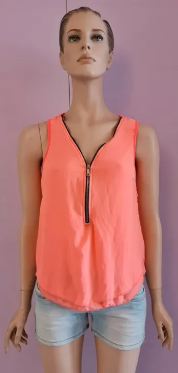 Débardeur femme couleur corail