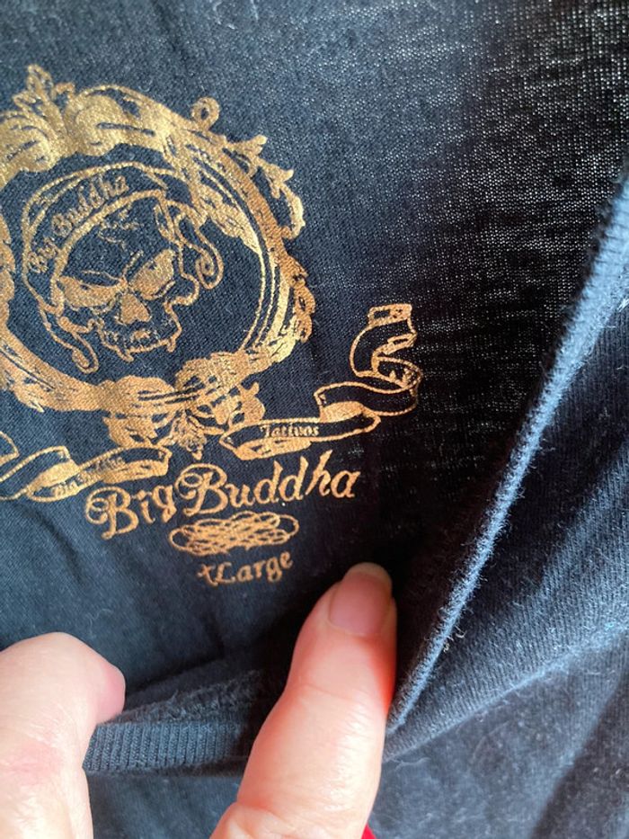 Superbe t-shirt jamais porté rock tête de mort marque Big Buddha - photo numéro 3