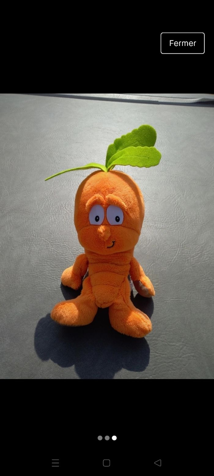 peluche carotte Goodnees Gang / hauteur 26 cm - photo numéro 2