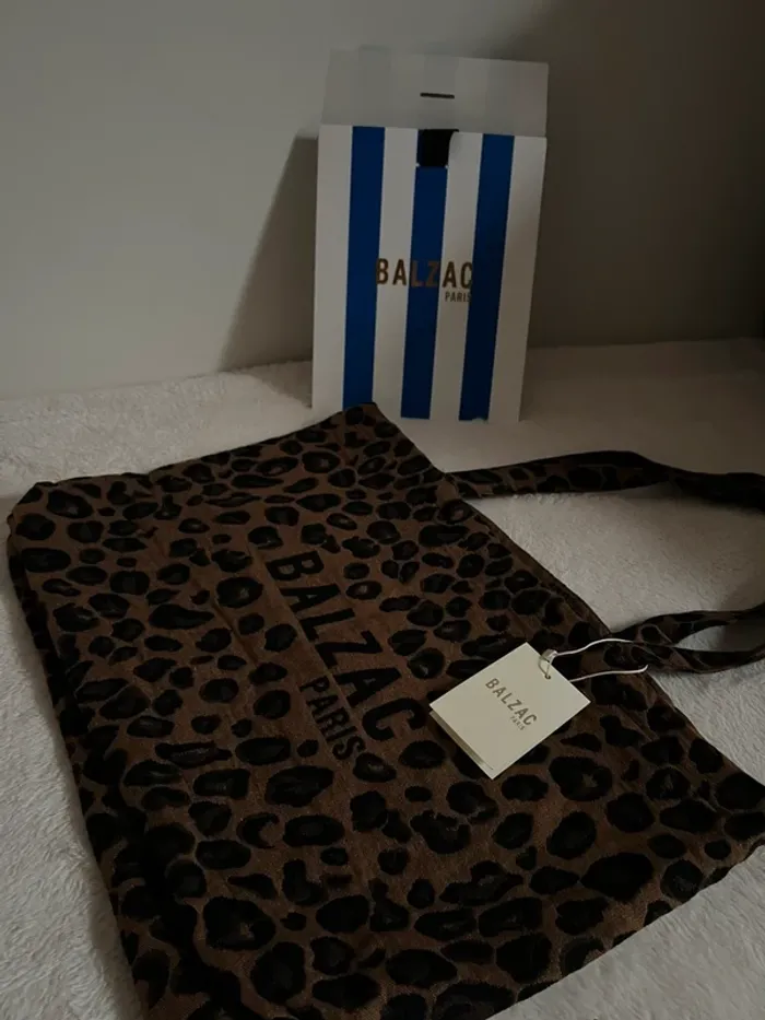 Cabas balzac léopard et pochette - photo numéro 2