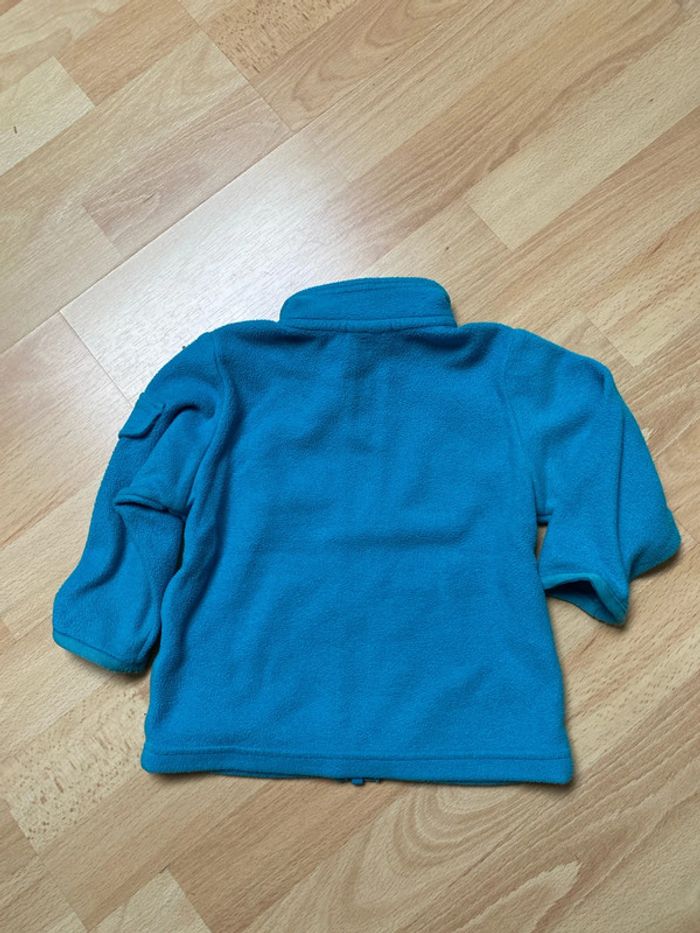 Veste polaire bleu turquoise 18 mois Quecha - photo numéro 2