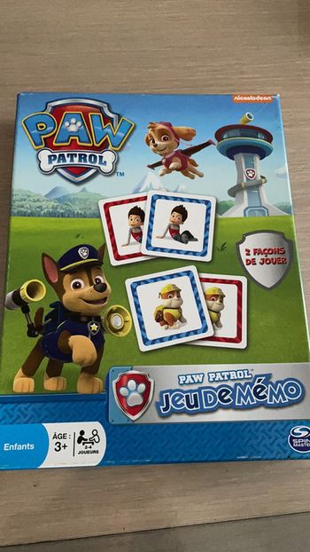 Jeu de Mémo Pat Patrouille