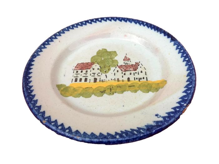 Faïence de Charolles (Saône-Et-Loire) Ancienne assiette plate - photo numéro 8