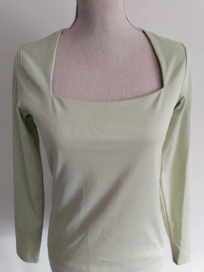 Top H&m vert clair - photo numéro 2