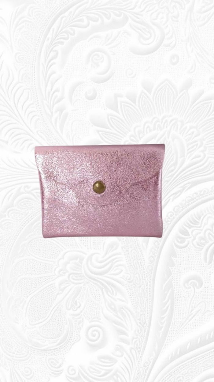 Porte cartes cuir irisé bleu nuit - photo numéro 10
