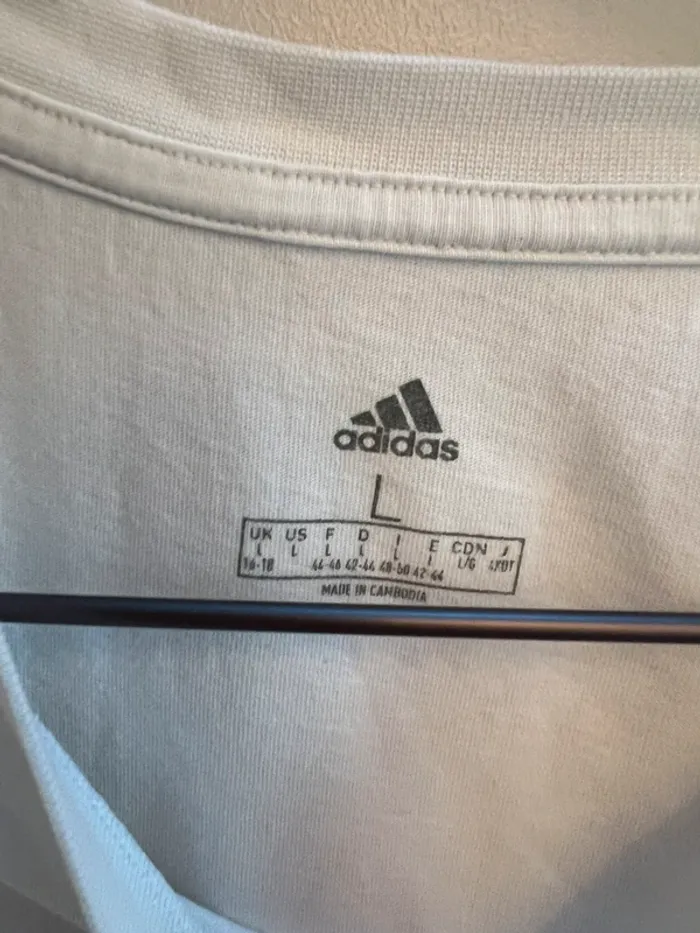T-shirt adidas blanc L - photo numéro 3