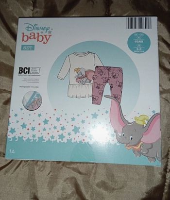 Ensemble Disney Dumbo taille 3/6 mois