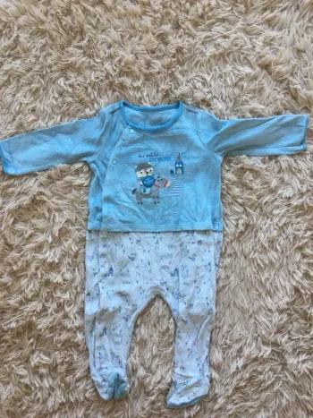 Pyjama velours chevalier sergent major 12 mois