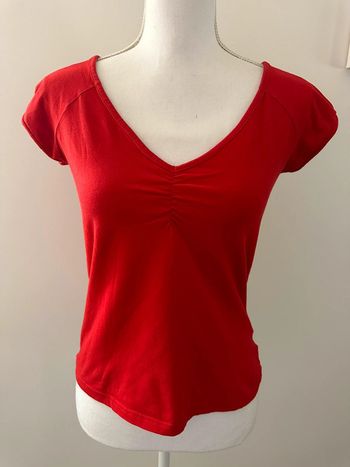 T-shirt manches courtes rouge H&M TS 36