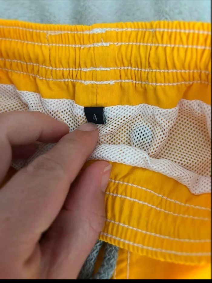 Maillot de bain short jaune tropezien 4 ans - photo numéro 3