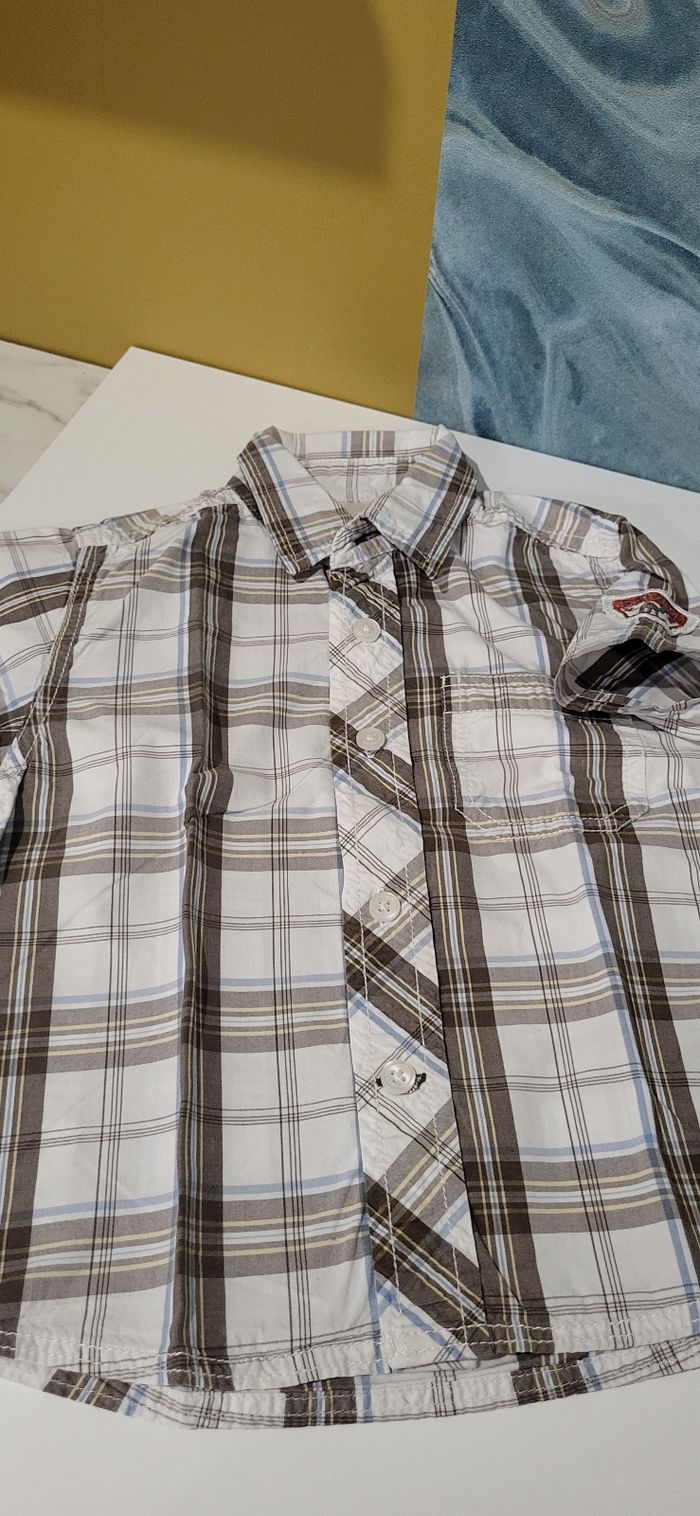 Chemise garçon a carreaux - photo numéro 5