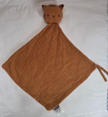 Doudou Tigre plat losange lange marron- Vertbaudet 