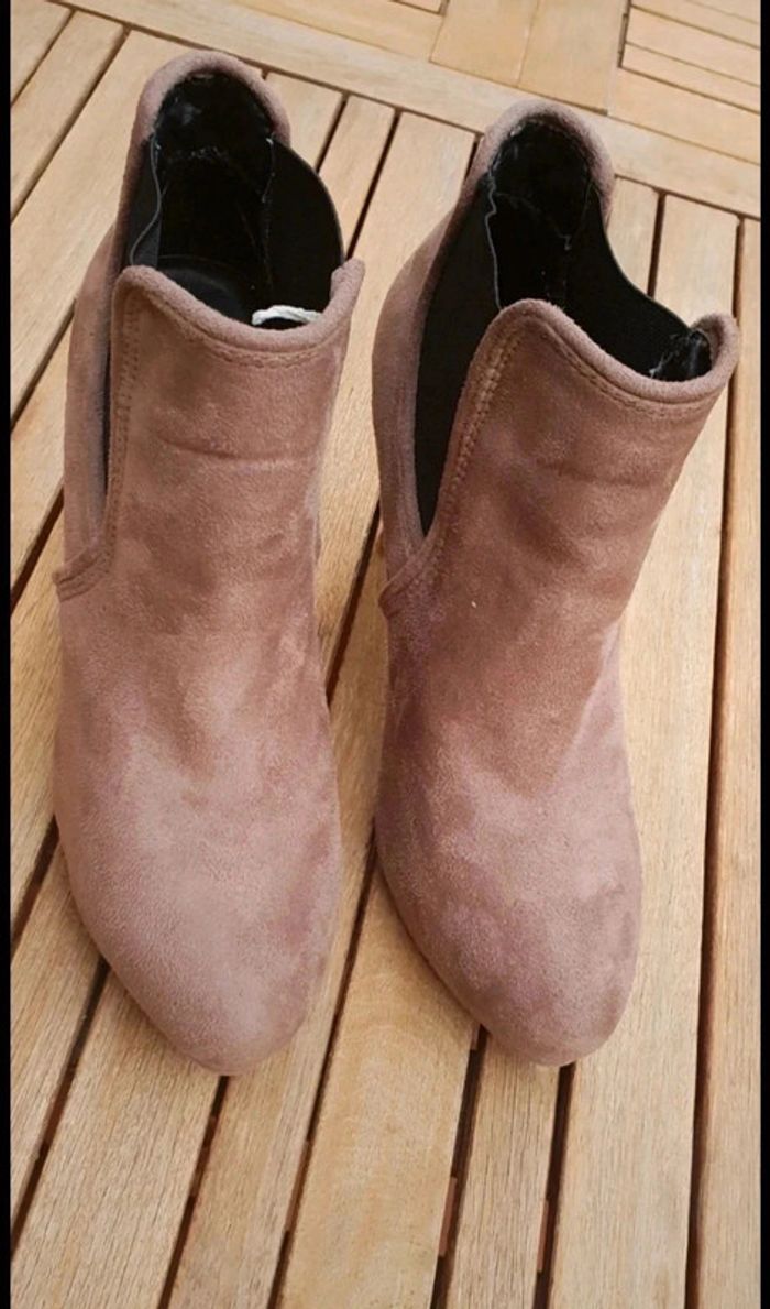 Bottines taupe pointure 38 - photo numéro 4