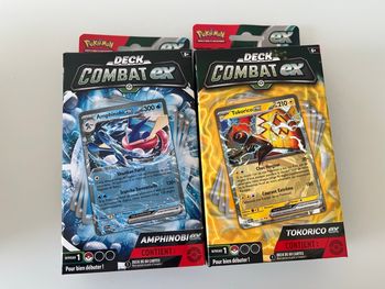 Deck Combat Ex Pokémon Lot de 2 Amphinobi Ex Tokorico Ex Asmofee