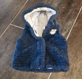 Veste sans manches fourrure