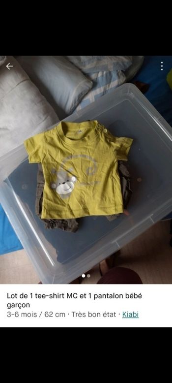 Lot de 1 tee-shirt et 1 pantalon bébé garçon