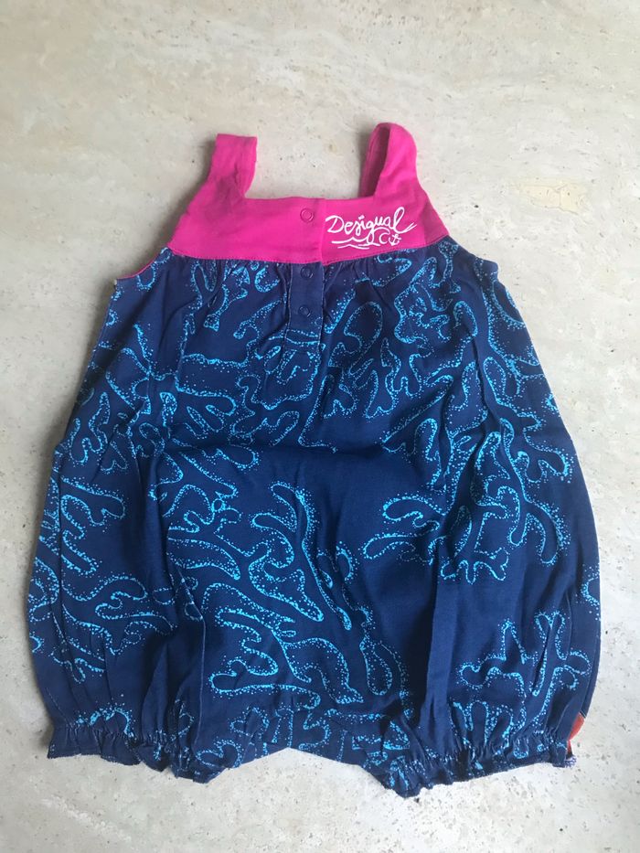 BARBOTEUSE "DESIGUAL" BLEUE IMPRIMEE - TAILLE : 6 MOIS - photo numéro 2