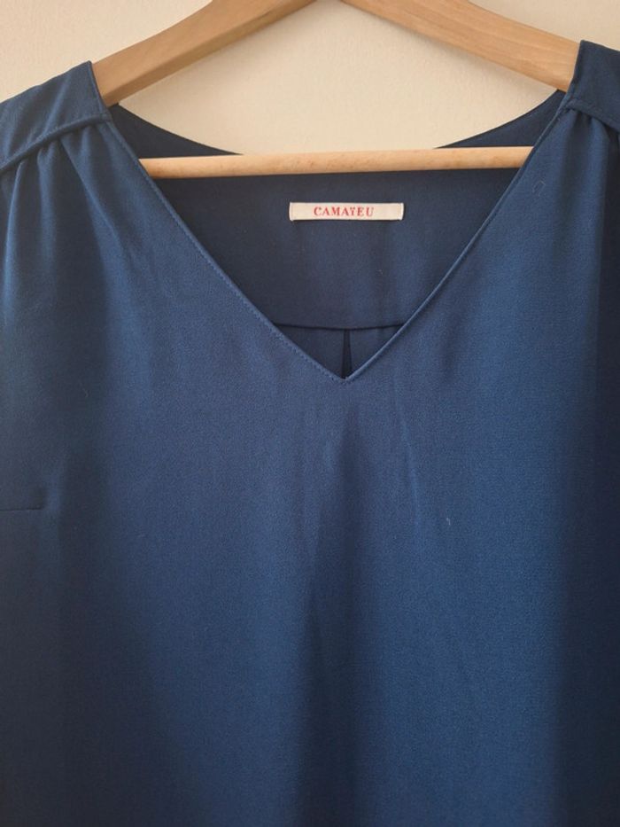 Robe bleu foncé Camaïeu taille petit 38 - photo numéro 3