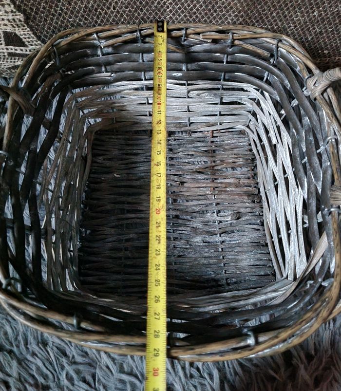 Corbeille en osier (panier) vintage - photo numéro 4