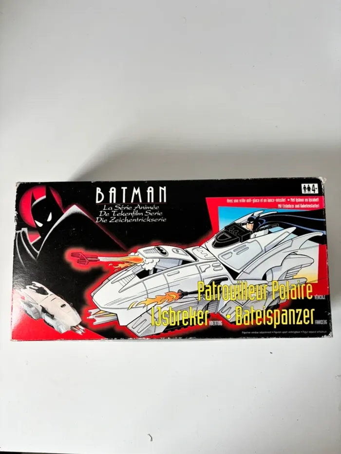 Véhicule voiture Batman figurine vintage complet Kenner la série animée , patrouilleur polaire