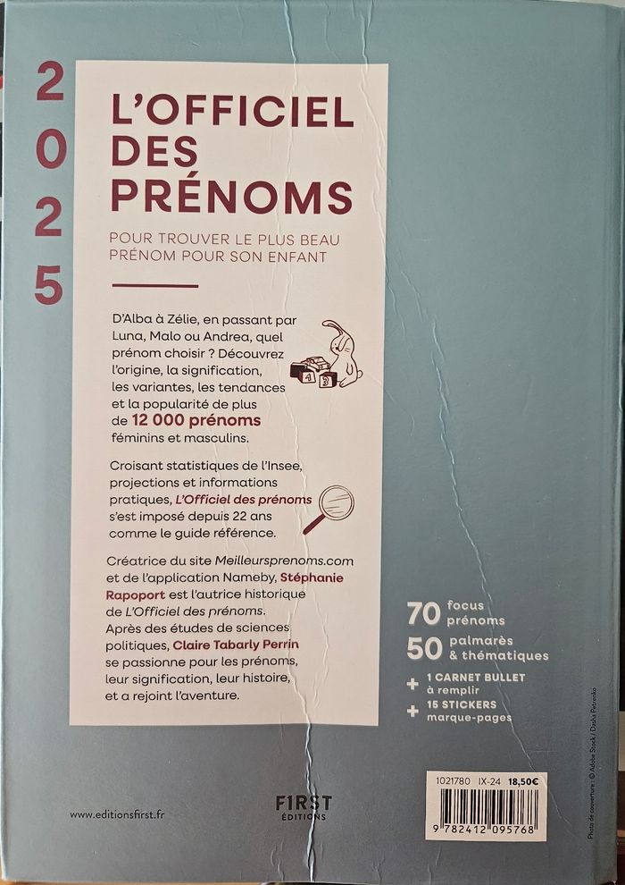 L'officiel des prénoms 2025 - photo numéro 2