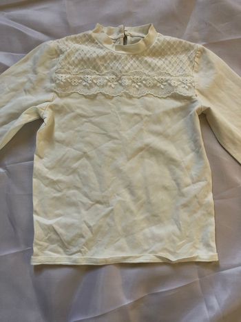 Tricot manches longues blanc