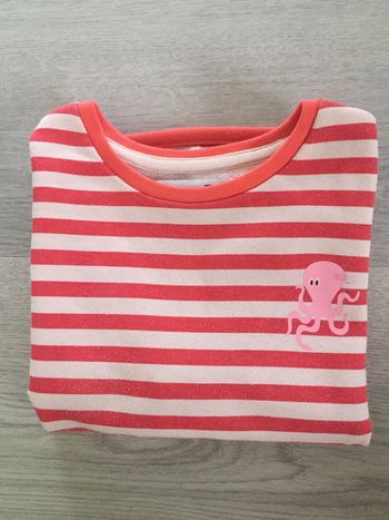 Pull rayé fille 5 ans la redoute tee-shirt manches longues