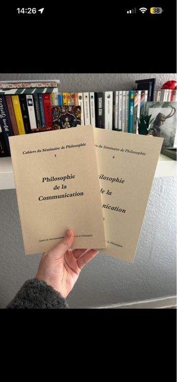 Livre séminaire philosophie de la communication 
