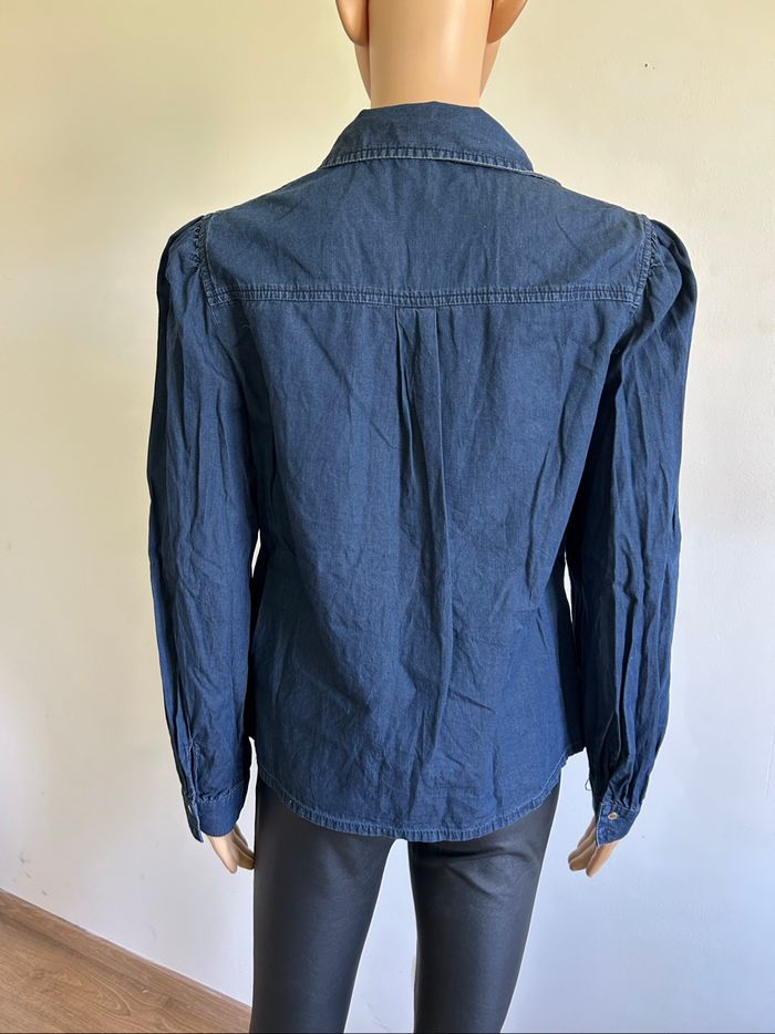 Chemise bleue marine à manches longues Morgan taille 40 TBE - photo numéro 5