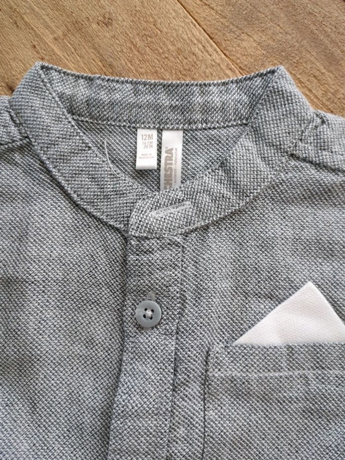 Chemise grise orchestra 12mois - photo numéro 4