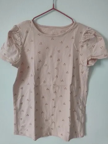 T-shirt fille en 100% coton