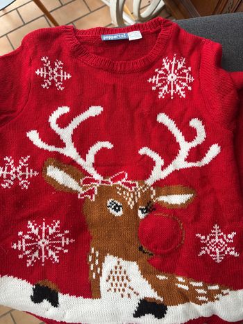 Pull Noël fille 8-10 ans