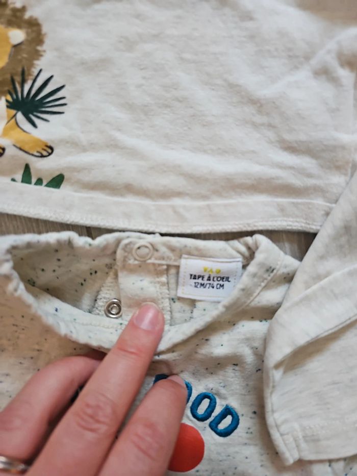 Lot  de 9 t-shirt 12 mois - photo numéro 4