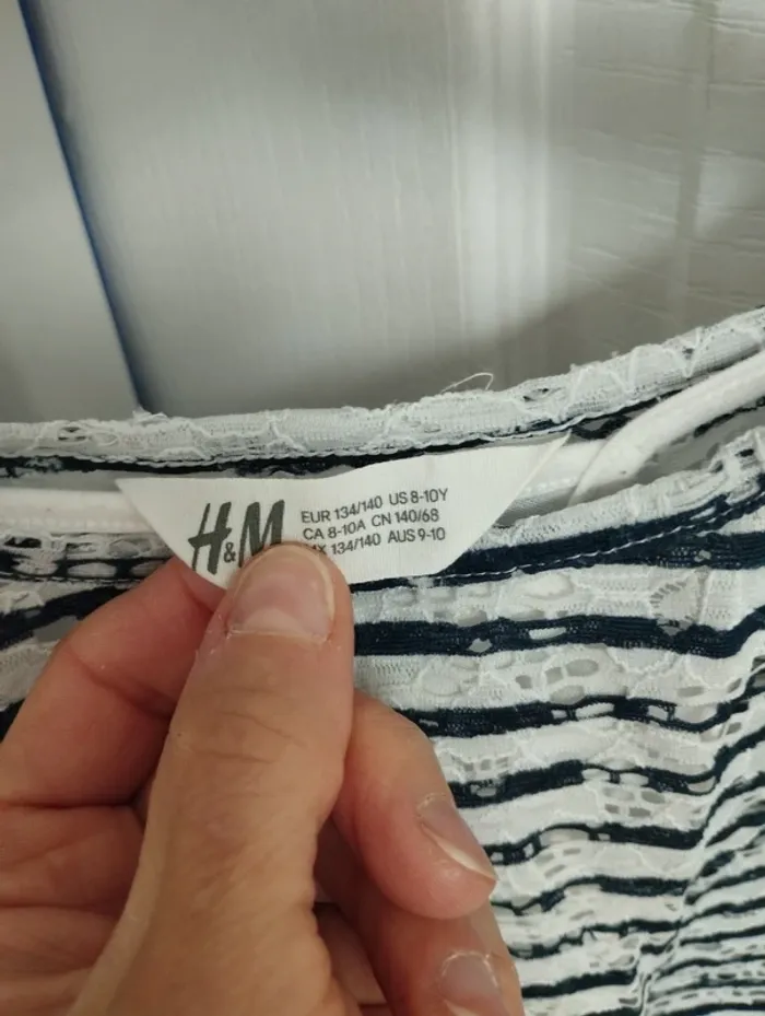 Tee shirt manches chauve-souris H&M 8 -10 ans - photo numéro 5