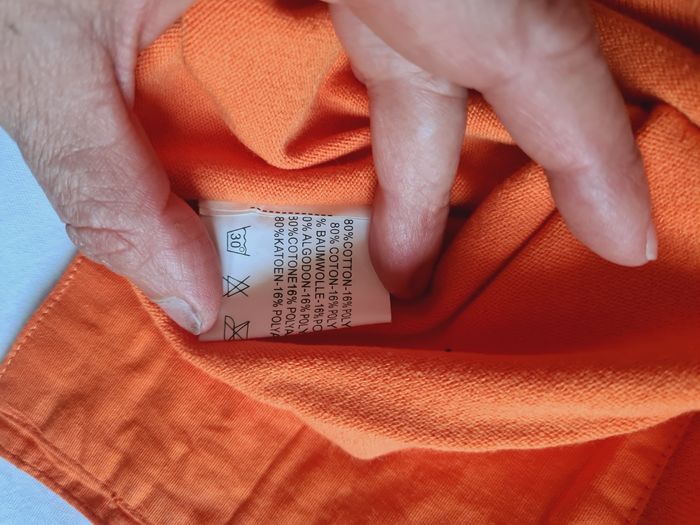 Pull fin orange / Taille M - photo numéro 2