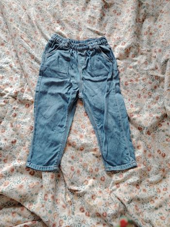 Jean bleu taille élastique en 36 mois tbe