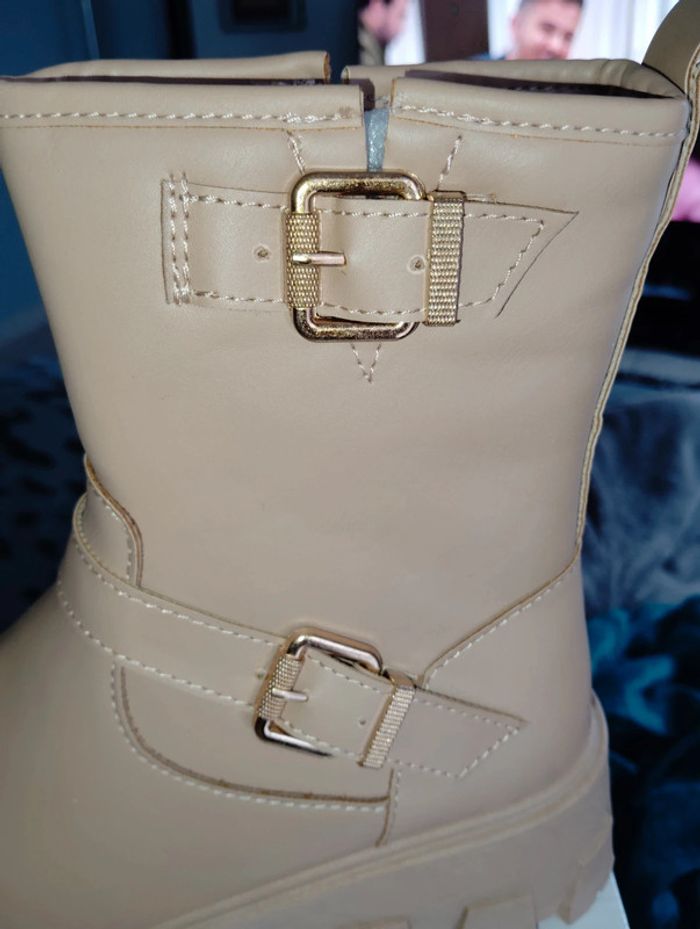 Bottines femme simili cuir - photo numéro 3
