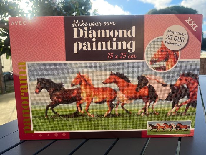 Diamond painting chevaux