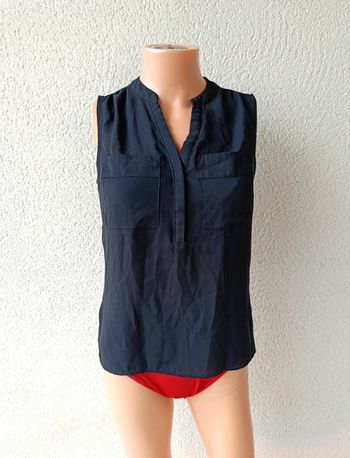 Blouse sans manches noire 34