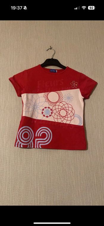 T-shirt la compagnie des petits rouge 8 ans