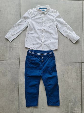 Ensemble chemise retroussable et pantalon 3 ans