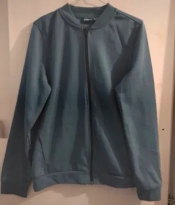 Veste crivit demie saison manches longues capuche bleu taille L
