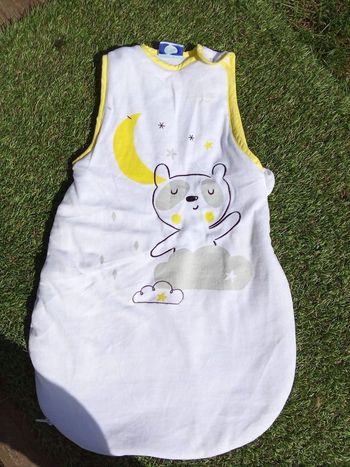 Turbulette  garçon naissance à 6  mois , blanche,motif tog 2, 82 cm, automne